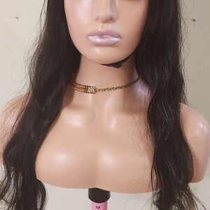 Luxurious Black Wavy Hair Wig